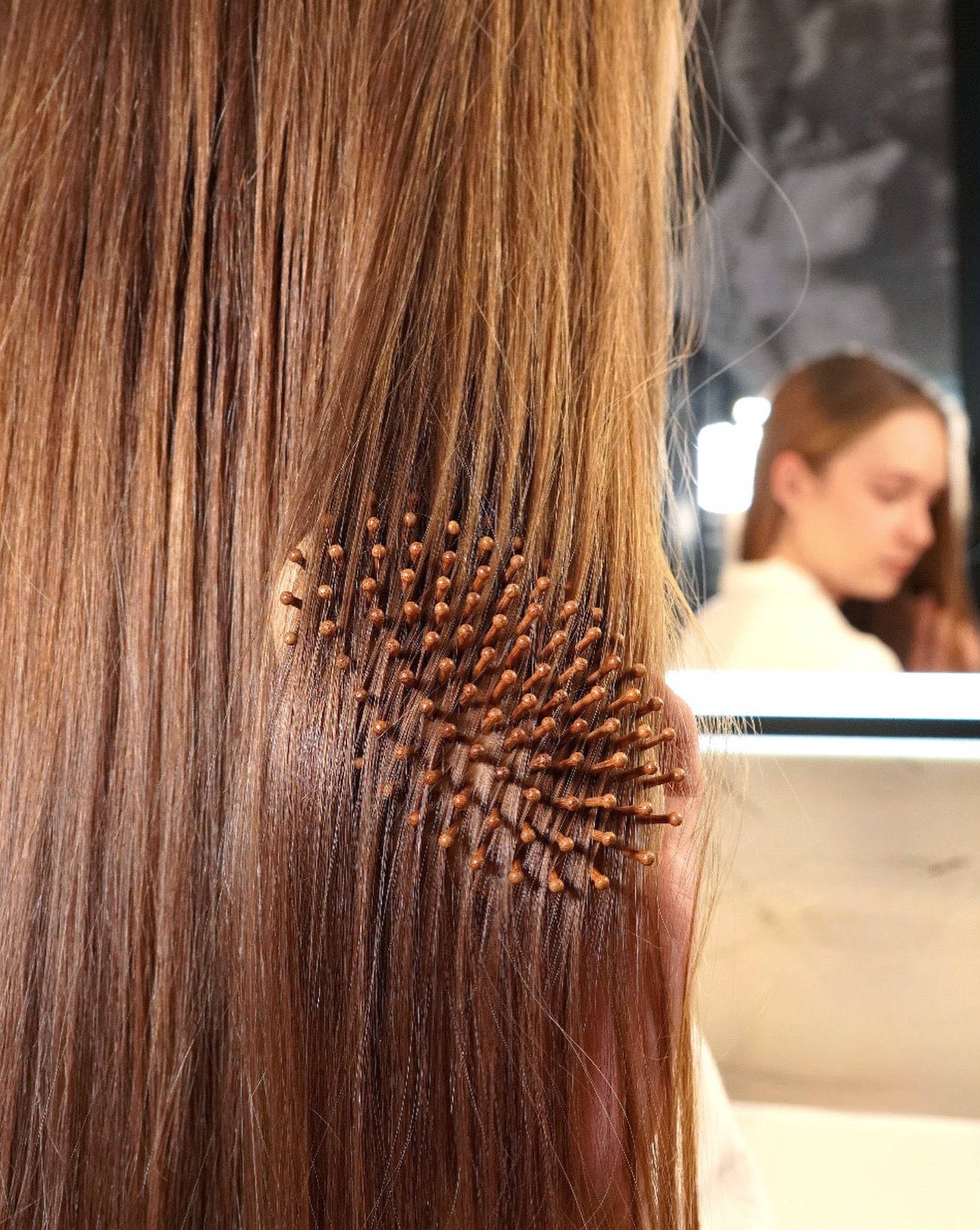 Bambusowa szczotka do masażu skóry głowy